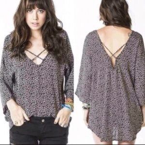 John Gault By Brandy Melville Floral Tunic Size OS